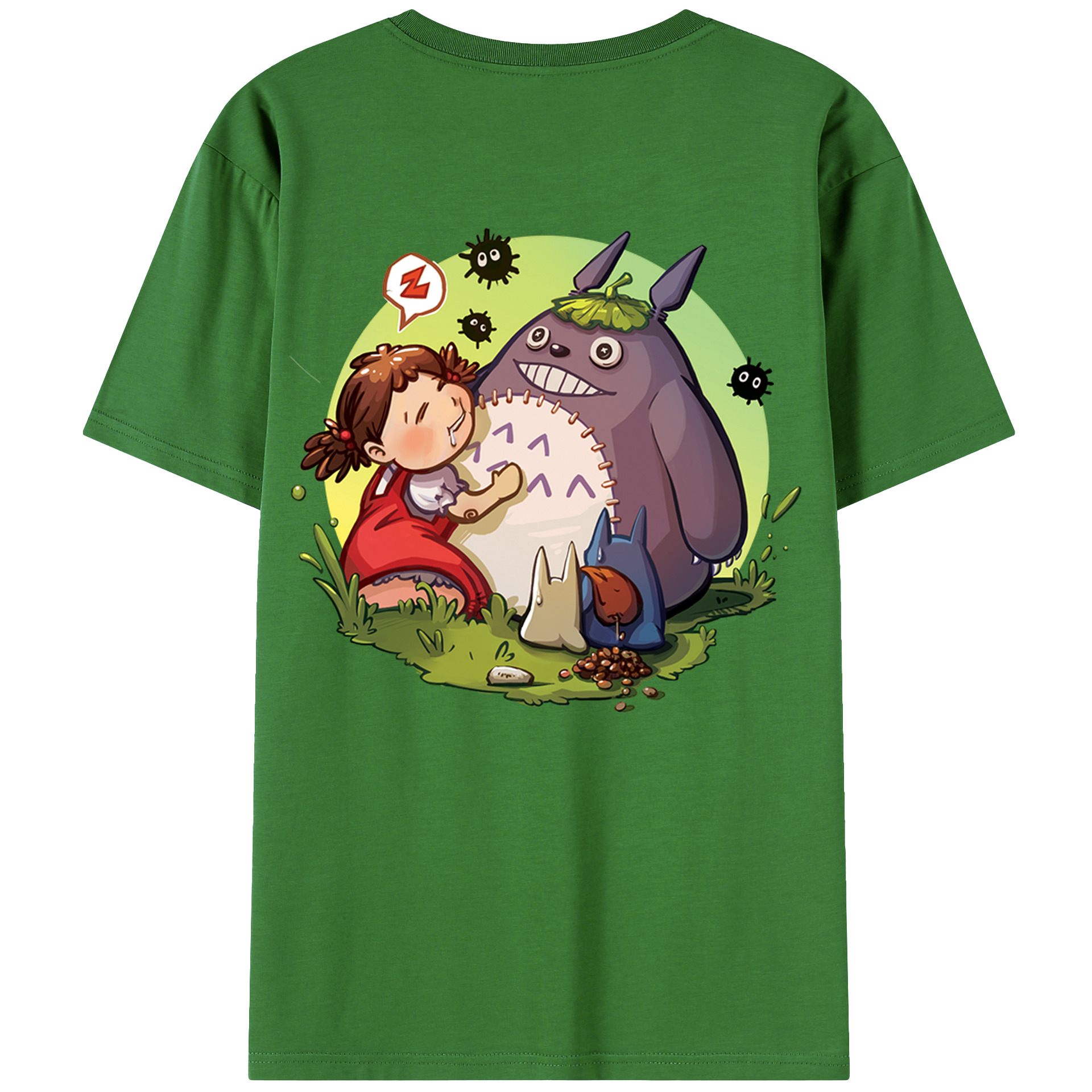 （画像用） となりのトトロ 草壁メイ 草壁サツキ My Neighbor Totoro Satsuki Kusakabe Mei Kusakabe レディース半袖Tシャツ(バックプリント)